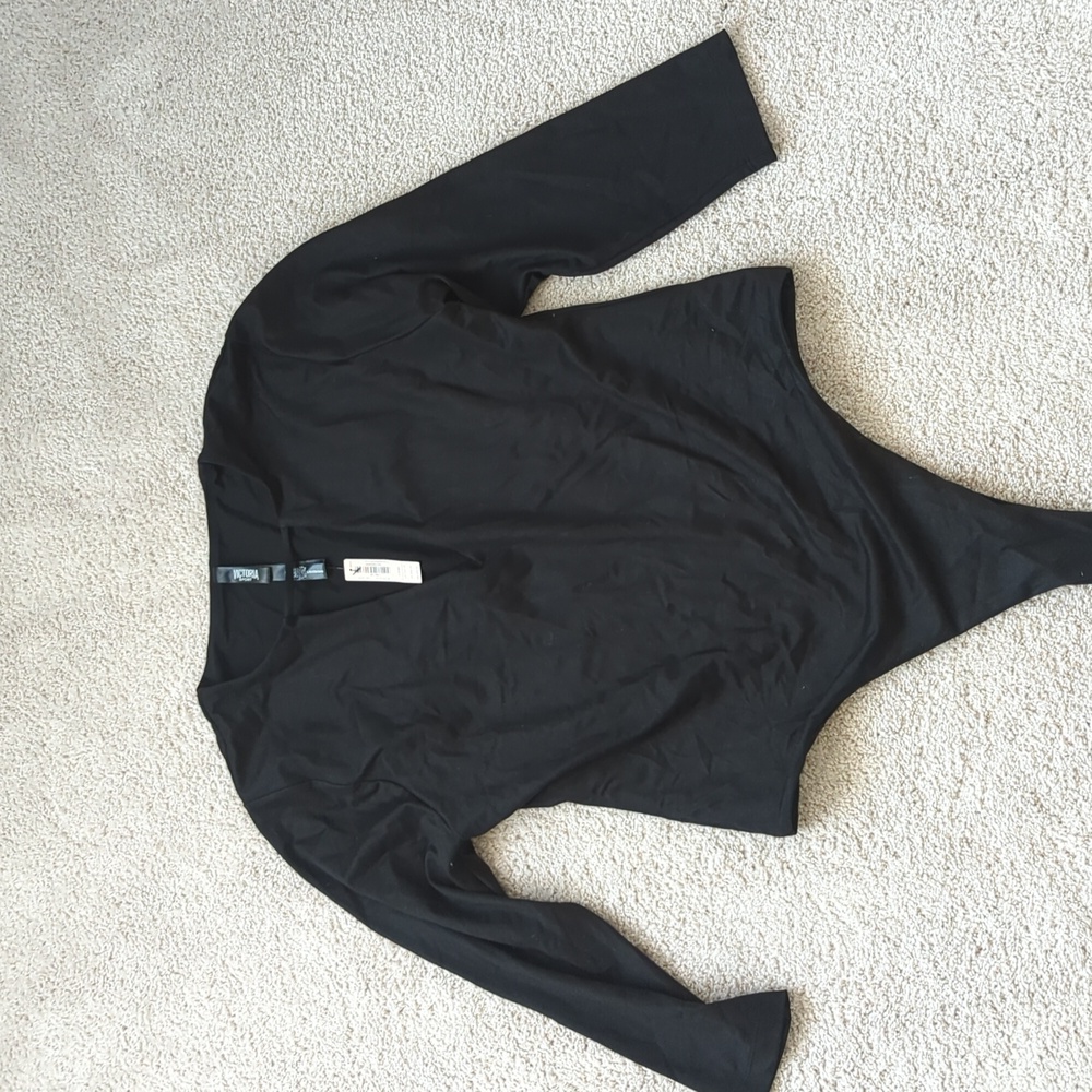 NWT Victoria Sport Black Body Suit